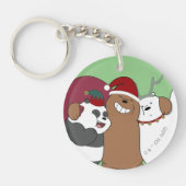 We Bare Bears - Season's Greetings Sleutelhanger (Voorkant)