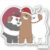 We Bare Bears - Season's Greetings Sticker (Voorkant)