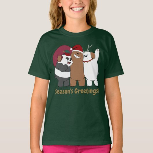We Bare Bears - Season's Greetings T-shirt (Voorkant)