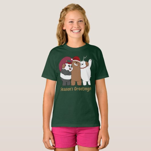 We Bare Bears - Season's Greetings T-shirt (Voorkant volledig)