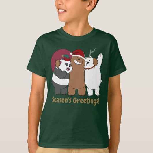 We Bare Bears - Season's Greetings T-shirt (Voorkant)