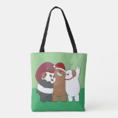 We Bare Bears - Season's Greetings Tote Bag (Achterkant)