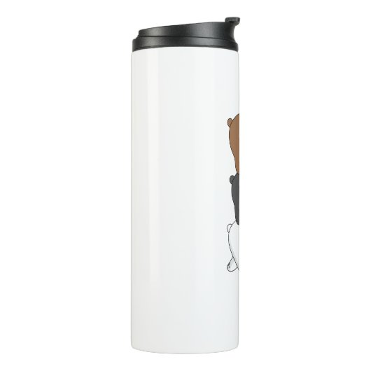 We Bare Bears Stack Tumbler | Grizz panda&Ice Bear Thermosbeker (Gedraaid links)