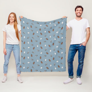 We Bare Bears - Sunglass Bears Pattern Fleece Deken