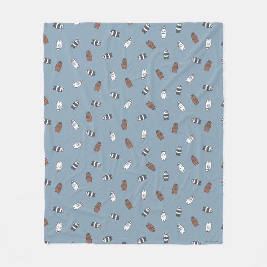 We Bare Bears - Sunglass Bears Pattern Fleece Deken (Voorkant)