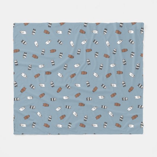 We Bare Bears - Sunglass Bears Pattern Fleece Deken (Voorkant (Horizontaal))