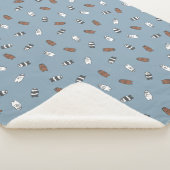 We Bare Bears - Sunglass Bears Pattern Sherpa Deken (3/4)