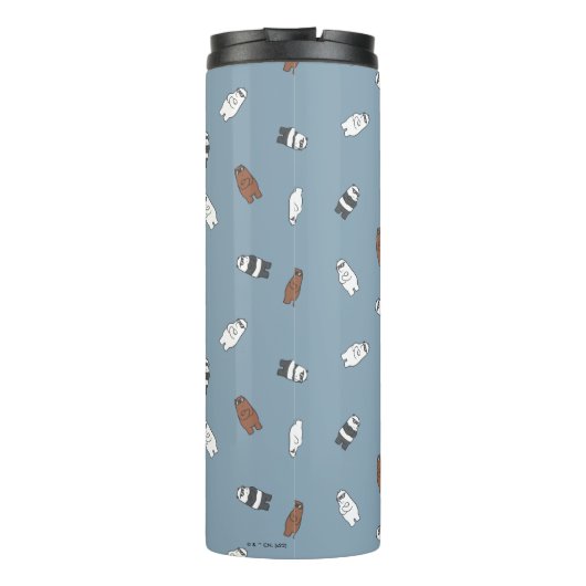 We Bare Bears - Sunglass Bears Pattern Thermosbeker (Achterkant)