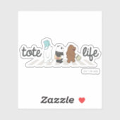 We Bare Bears - Tote Life! Sticker (Vel)