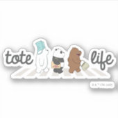 We Bare Bears - Tote Life! Sticker (Voorkant)