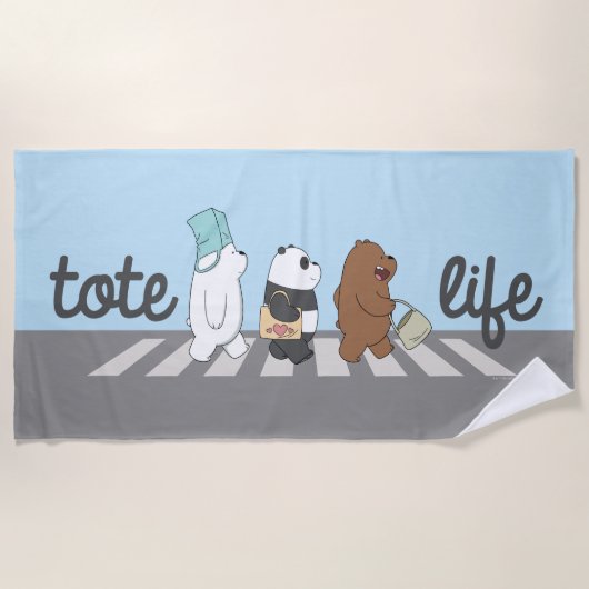 We Bare Bears - Tote Life! Strandlaken (Voorkant)