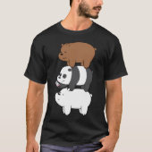 We Bare Bearsâ"''' Grizzly, Panda en Ice Beer T-shirt (Voorkant)