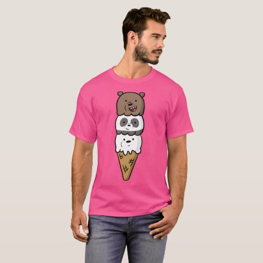 We Bare Beren Ice Cream T-shirt (Voorkant volledig)