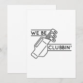 We be Clubbin" Bedankkaart (Voorkant / Achterkant)