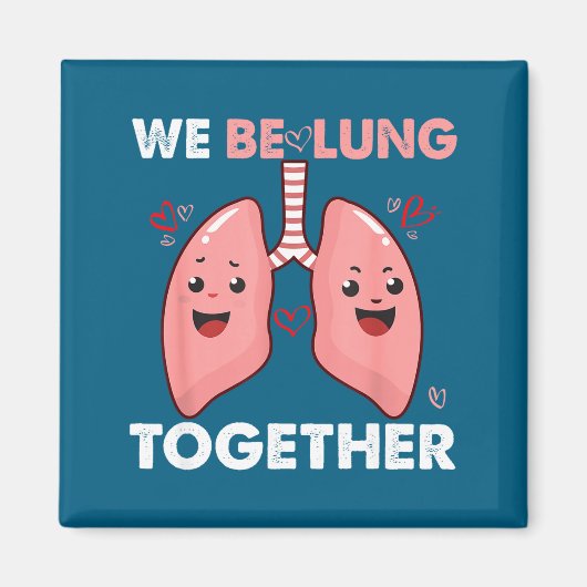 We Be-lung Samen Gelukkige Valentijnsdag Koppel Magneet (Voorkant)