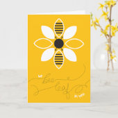 We Bee Leaf In You Congratulatiekaart Kaart (Gele Bloem)