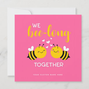 We Bee-long Samen Grappige Wenskaart Feestdagenkaart