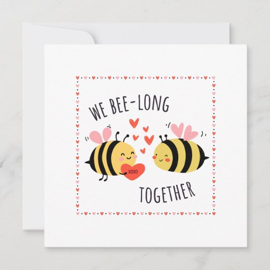 We Bee-long Samen Vlakke Kaart (Voorkant)