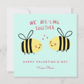 We Bee-long Together Cute Kids Valentine's Day Notitiekaartje (Voorkant)