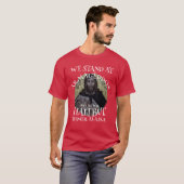 WE BEGINNEN IN ARMAGEDDON EN JIG VOOR HALIBUT T-SHIRT (Voorkant volledig)