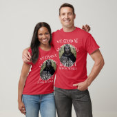 WE BEGINNEN IN ARMAGEDDON EN JIG VOOR HALIBUT T-SHIRT (Unisex)