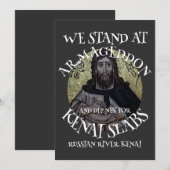 WE BEGINNEN MET ARMAGEDDON EN DIP NET SALMON KAART (Voorkant / Achterkant)