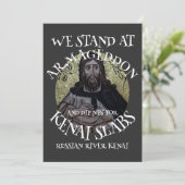 WE BEGINNEN MET ARMAGEDDON EN DIP NET SALMON KAART (Staand voorkant)