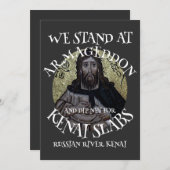 WE BEGINNEN MET ARMAGEDDON EN DIP NET SALMON KAART (Voorkant / Achterkant)