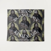 WE BEGINNEN MET ARMAGEDDON EN DIP NET SALMON WANDKLEED (Voorkant (horizontaal))