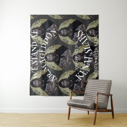 WE BEGINNEN MET ARMAGEDDON EN DIP NET SALMON WANDKLEED (In situ)