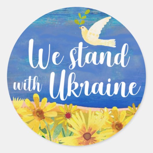 WE BEGINNEN MET OEKRAÏNE Stickers (Voorkant)