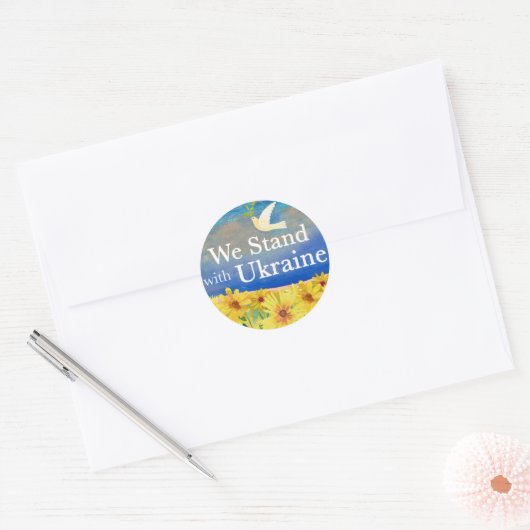 WE BEGINNEN MET OEKRAÏNE Stickers (Envelop)