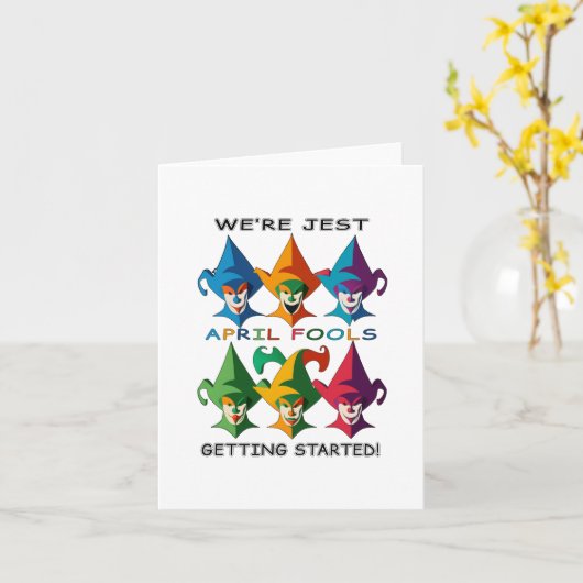 We beginnen net met een April Fools Design Kaart (Gele Bloem)