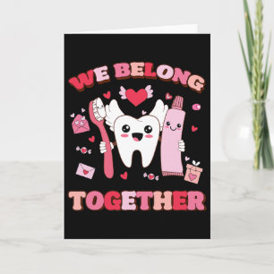 We Behoort Samen Tandenborstel Tandarts Hart Val Kaart