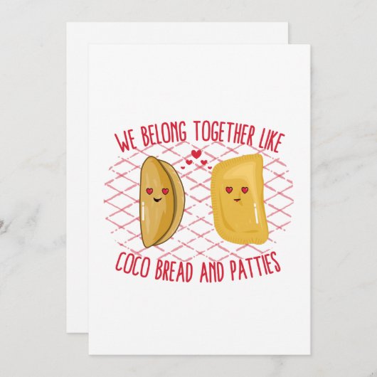 We behoren samen tot Coco Bread en Patties Feestdagenkaart (Voorkant / Achterkant)