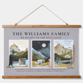 We behoren tot de westkust | Rustige Waterverf Hangend Wandkleed (Voorkant)