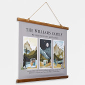 We behoren tot de westkust | Rustige Waterverf Hangend Wandkleed (Gebogen)