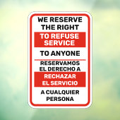 We behouden ons het recht voor om de service aan i raamsticker (Vel 3)