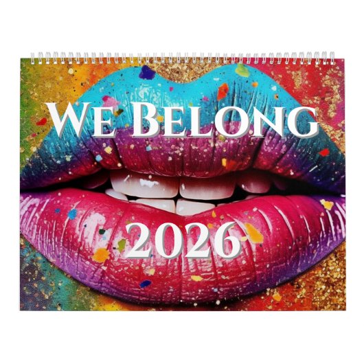 We Belong LGBTQ+ Pride Art Calendar 2026 Kalender (Hoes)