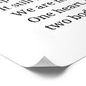 We Belong Together Love Poem poster muurkunst deco (Hoek)