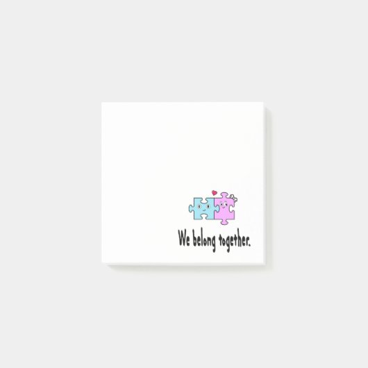 We belong together post-it® notes (Voorkant)