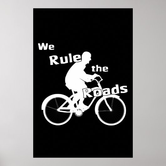 We bepalen de wegen (fietser) donkerder Poster (Voorkant)