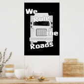 We bepalen de wegen (Semi) donkerder Poster (Keuken)