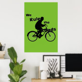 We bepalen het Poster van de Wegen (fietser) (Thuiskantoor)