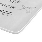 We bereiden in vrede decoratieve glazen snijplank (Hoek)