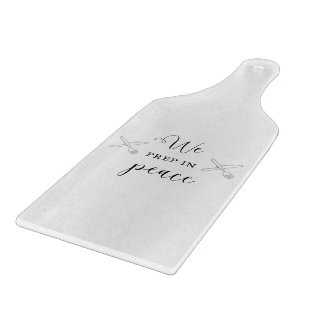 We bereiden ons voor op de Peace Cutting Board Snijplank
