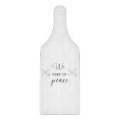 We bereiden ons voor op de Peace Cutting Board Snijplank (Voorkant)