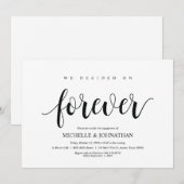 We besloten altijd, Engagement Party nodigt uit Kaart (Voorkant / Achterkant)