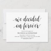 We besloten altijd, Engagement Party nodigt uit Kaart (Voorkant)