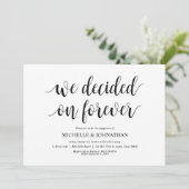 We besloten altijd, Engagement Party nodigt uit Kaart (Staand voorkant)